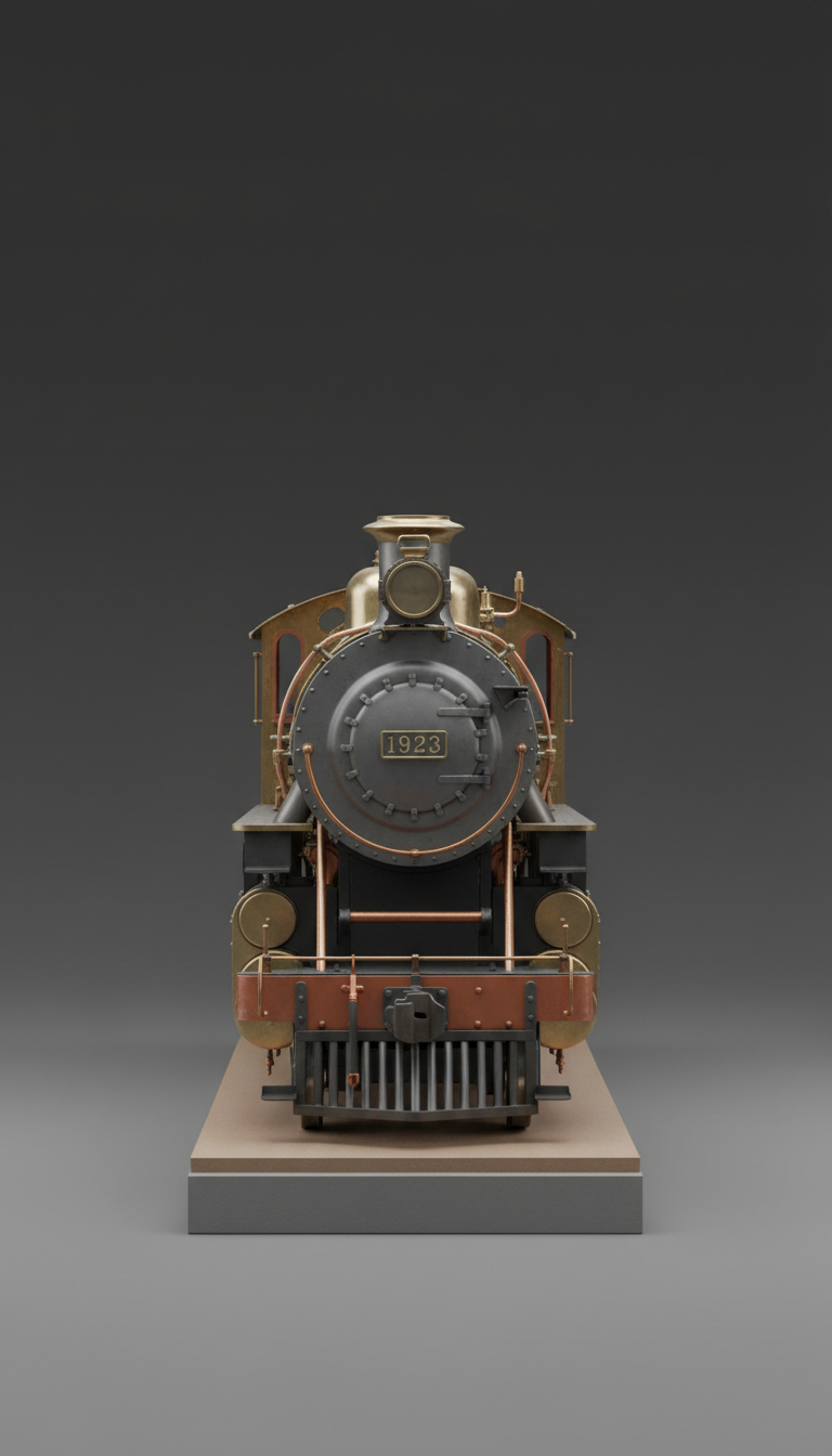 Locomotive à vapeur en laiton — Édition limitée