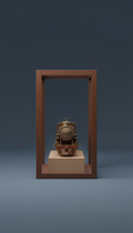 Vitrine d'exposition signature finition noyer
